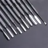 Nailprof Nail Art Cuticle Pusher Remover Stainless Steel 2 Ways Dead Skin Metal Manicure Pedicure Care Tools Finger Push