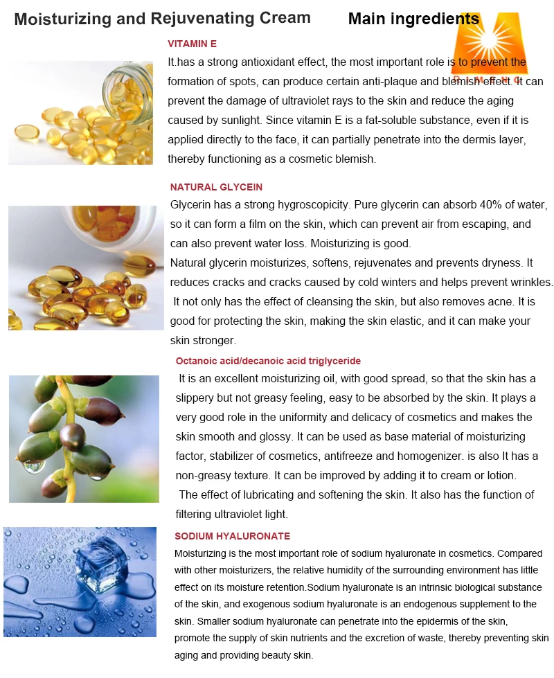 
Customizing with your design skin rejuvenation Vitamin face cream 