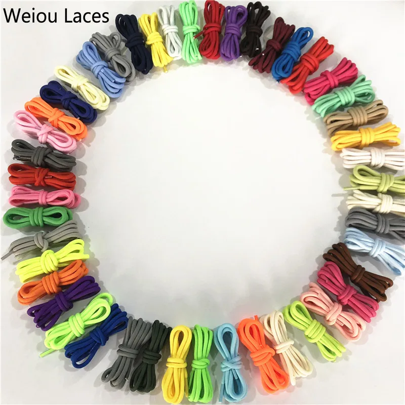 

Weiou Shoestring Colorful Trainer Laces Bootlace Sneaker Soft Weave Tape Cheap Plastic Tips Skateboard Customized High Quality, 46 colors +, support custom pantone colors