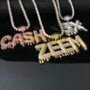 Hiphop Diamonds dripping letter pendant custom pendant