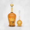 750 ml rose shaped wine whisky glass bottle