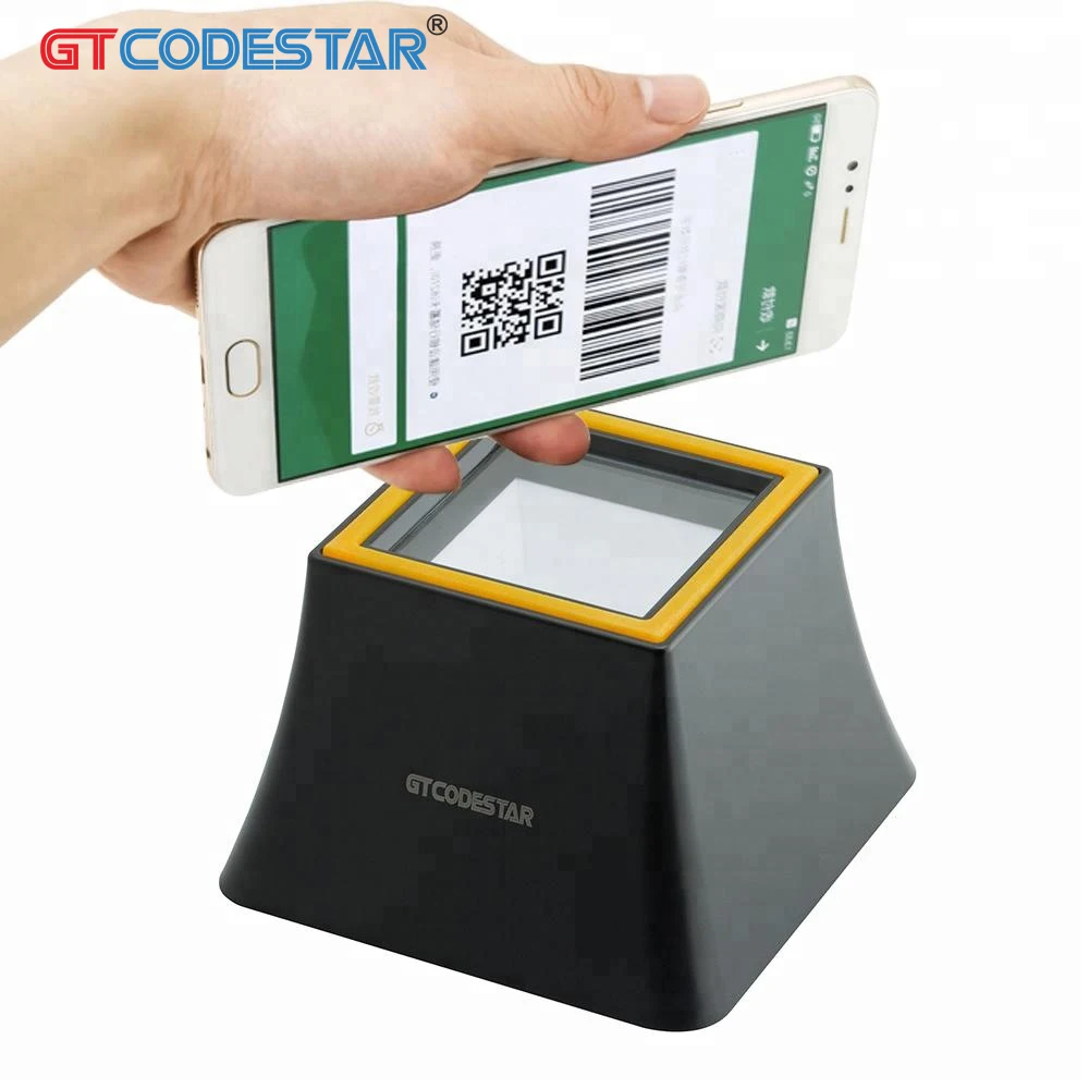 Wired QR Mobile Payment Box USB Bar Code Reader 2D Barcode Scanner for Supermarket GT-760