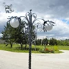 villa road decorative landscape wrought iron lamp post design ILL-029