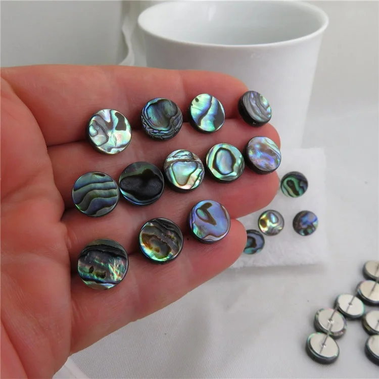 

1 Pair Cute Female 10mm Round Shell Stud Earrings Vintage Retro Wedding Double Earrings For Women 2019 New Year Gift