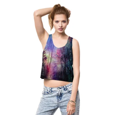 

Print on demand MOQ 1 wholesale bulk custom printed crop tops