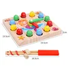 Early Childhood Education Learning Colors Interactive Game Fits Boys Girls Wooden Magnetic Fishing Toy