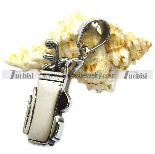 

fashion wholesale necklace jewelry stainless steel golf pendants, As picture