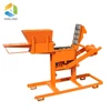 uganda hand press interlock block machine making clay bricks