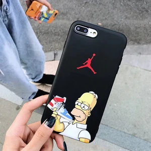 Jordan Blu ray Soft Silicone iPhone Case 6 6S 7 8 X