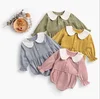 Long Sleeve Romper Baby Solid Style Muslin Fabric Infant Clothes Winter Wear