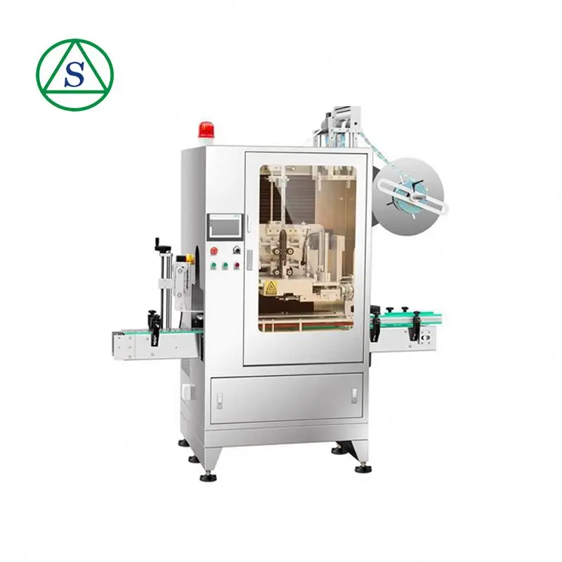 
Smart Beverage Industry bottle neck banding label wrapping machine 