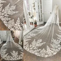 

Cathedral Long Lace Wedding Bridal Veil