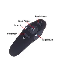 

Black 2.4Ghz Wireless Presenter laser pointer with Red Laser Pointer Pen