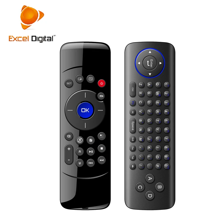 

Hot Sale Flymote C2 mini Keyboard for Gaming 2.4 Ghz Wireless Air Mouse with 6 axis G-sensor, Balck
