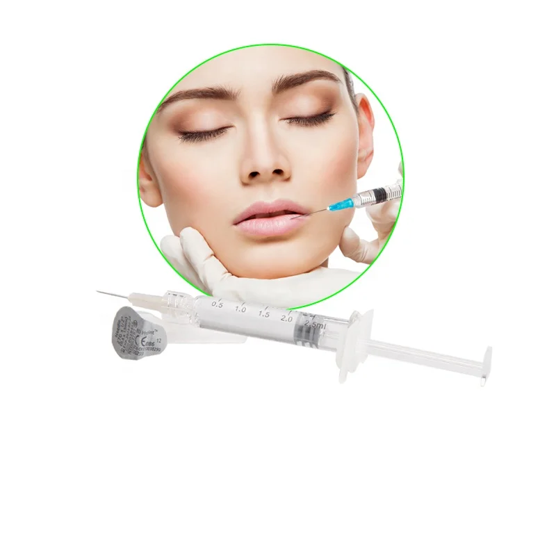 

2ml hyaluronic acid injectable dermal filler for lips, Transparent