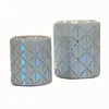 White candlestick crystal candle holder centerpieces glass candle holder christmas