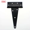 Tee Hinge, 4-Inch Long Leaf, Steel Construction, Black Painted Finish, Heavy-Duty, Pack of 2 2 Piece