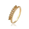 12896 Wholesale delicate ladies jewelry simple design tiny zircon channel set finger ring