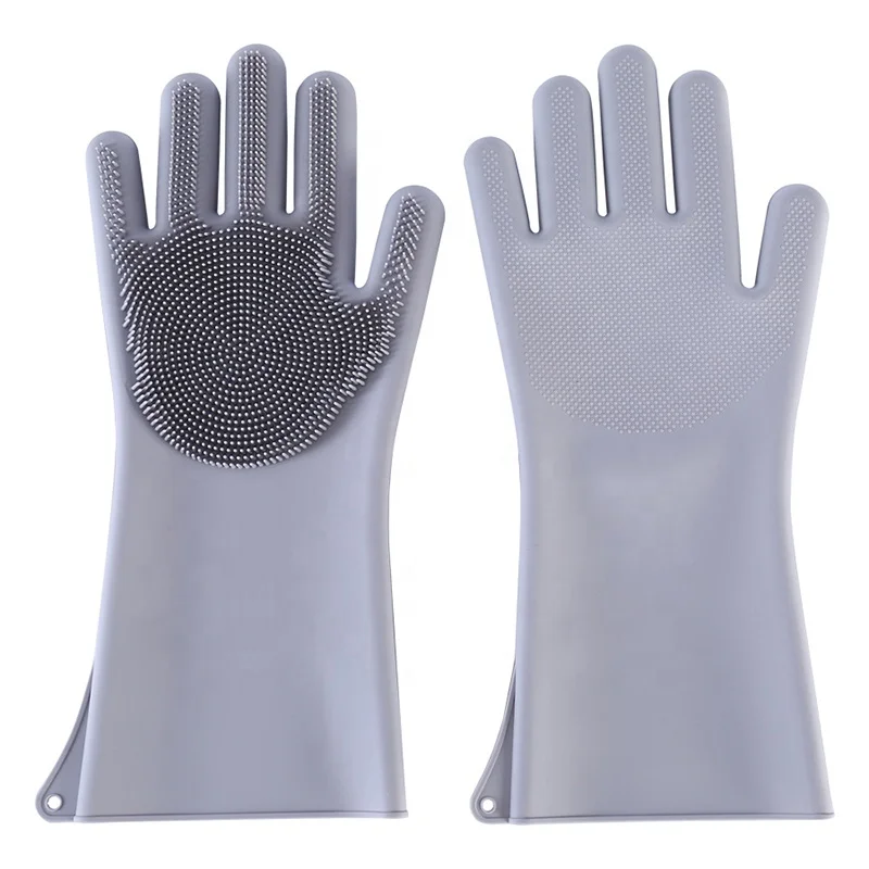 
Hot popular newest silicone washing dishwashing brush glove 