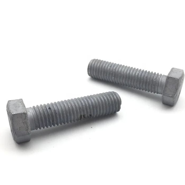 
Factory Cheap Price Hot Dipped Galvanized HDG Carbon Steel Hex Head Bolt 