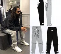 

men fashion Side snap Button sweatpants casual cotton pants