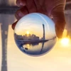 Crystal Ball Sphere 80mm with Stand 2 Photography Lensball Background Decor K9 Glass Crystal Clear Lens Ball