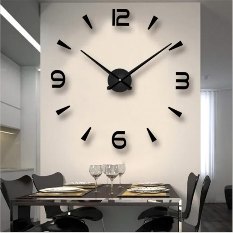 

2020 new fashion favorable price diy large wall clock 3d, Customized color