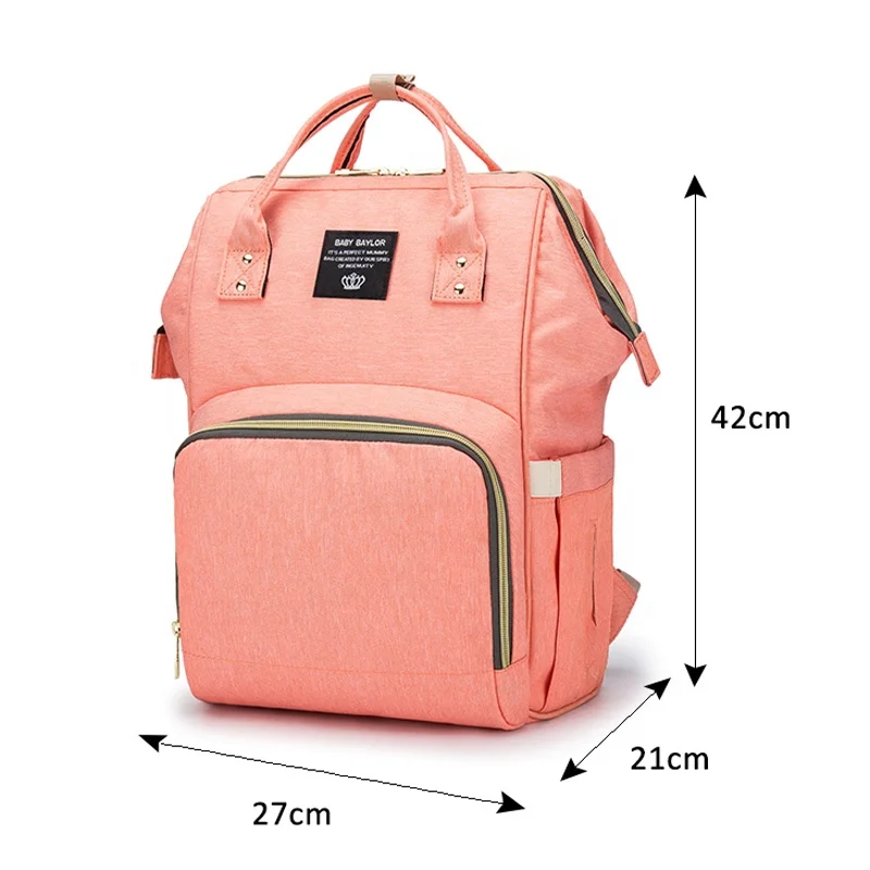 

OEM Factory Colorful Design Maternity Mummy Bags Tote Handbag Waterproof Travel Mom Baby Diaper Bag Backpack For Mom Baby Care, Orange,gray, black,blue, green, pink , red