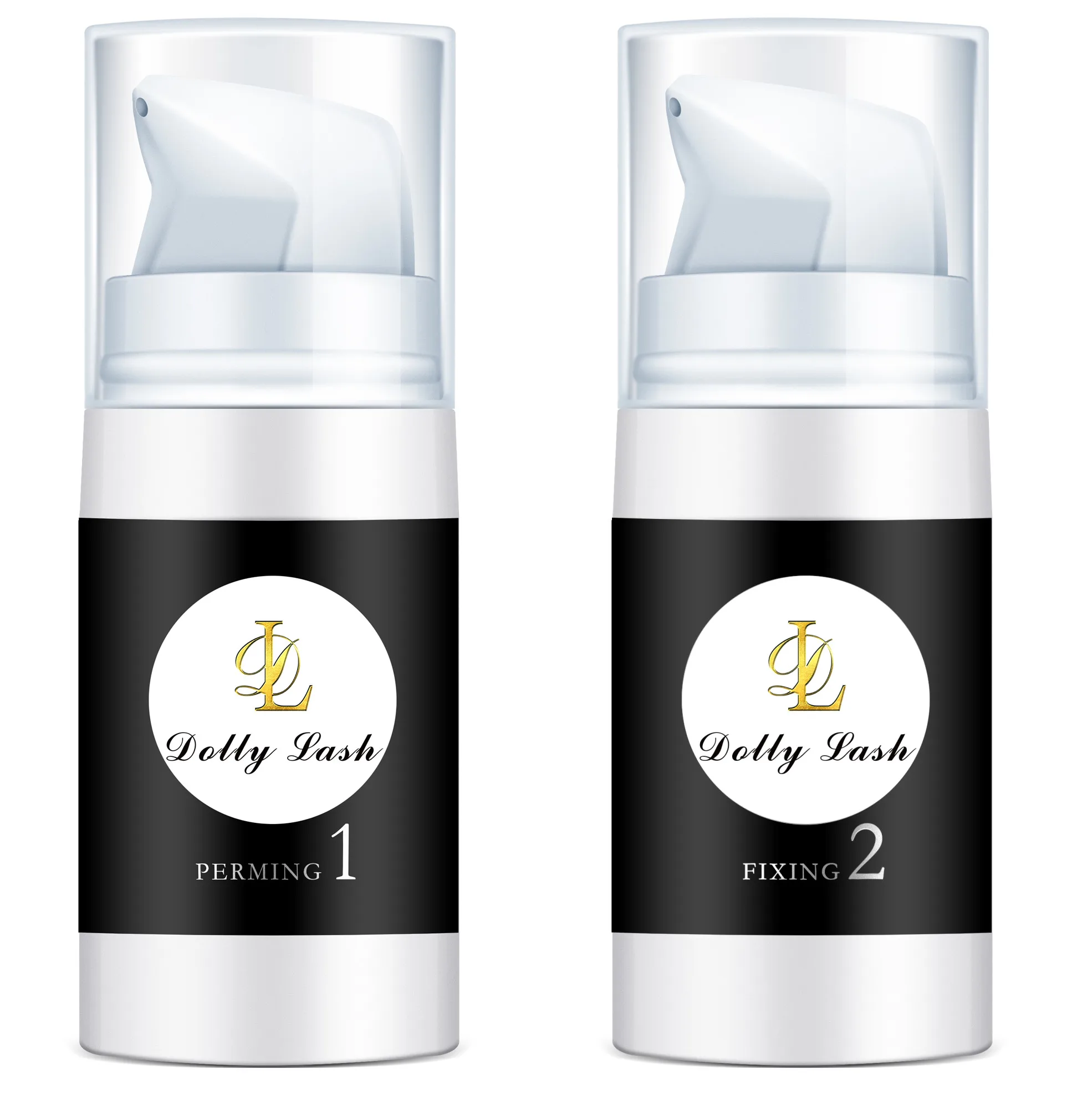 

Premium Pump bottle lash lift perm lotion,eyelash perm lotion,lash perm lotion, White