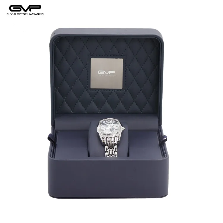 

Top sale high quality blue leather watch box