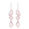ed00566c Gold Plated Jewelry Crystal Irregular Geometry Wings Shaped Dangle Earrings For Women