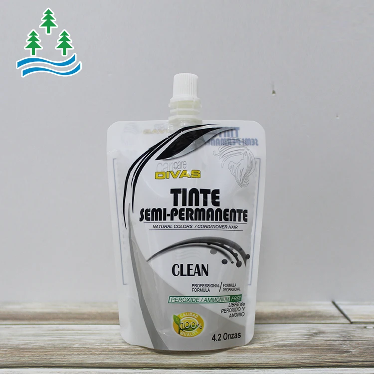 Customized Beverage Juice Liquid Food Packaging Bag With Spout Drink