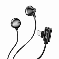 

Usams EP-33 Metal Earphones Wired with 90 Degree Elbow Charging Port for Type-C Gaming Headphones for Samsung Galaxy s9