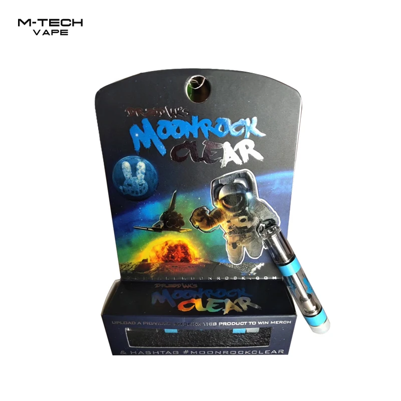 

Newest 510 Thread Atomizer Moonrock Clear 510 cbd G5 vape cartridge with package