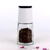 glass salt grinder mill 120ml glass pepper spice grinders with ceramic core caps