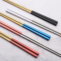 

Hot Sale Colorful Stainless Steel Metal Chopsticks With Custom Logo Wedding Gift Souvenirs