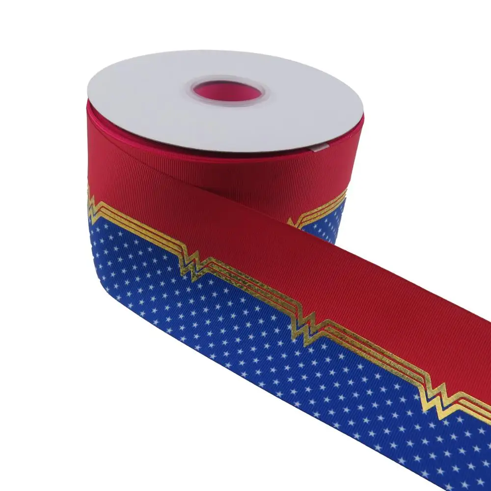

3 Inch  New Arrival Printed Hot Stamping Grosgrain Ribbon For Hair Bows, 196 colors
