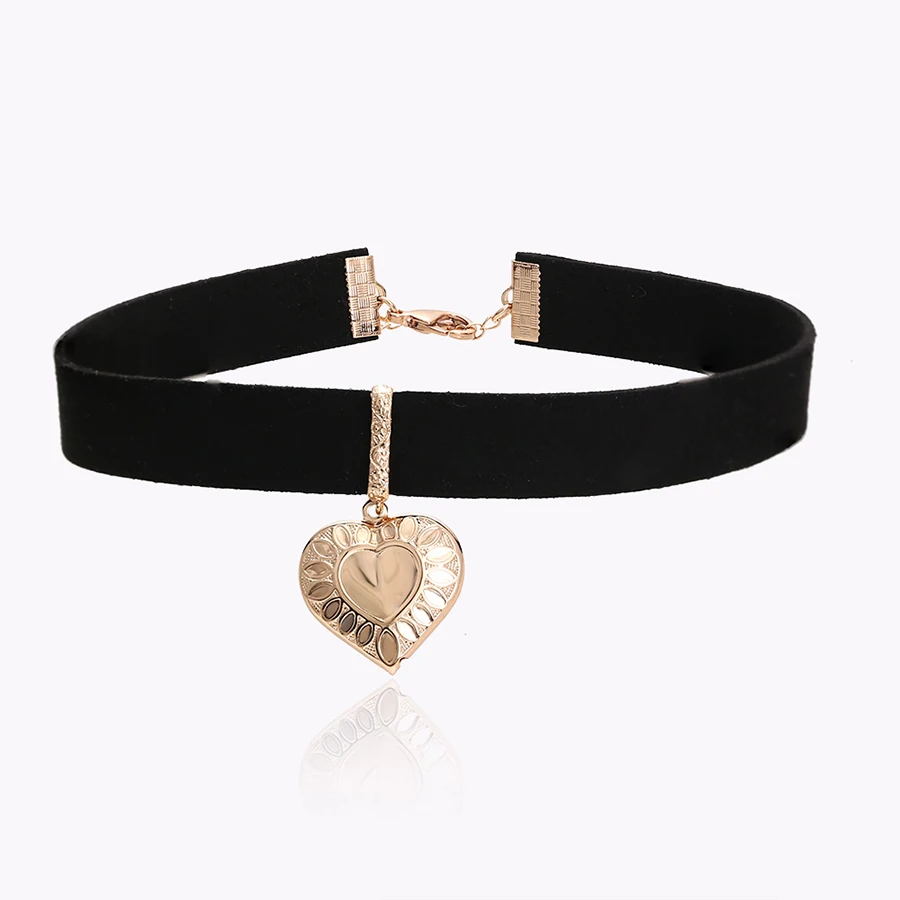 

43609 Xuping Jewelry Newly Hot Sales Elegant Choker Necklace With Love Heart Shaped, N/a