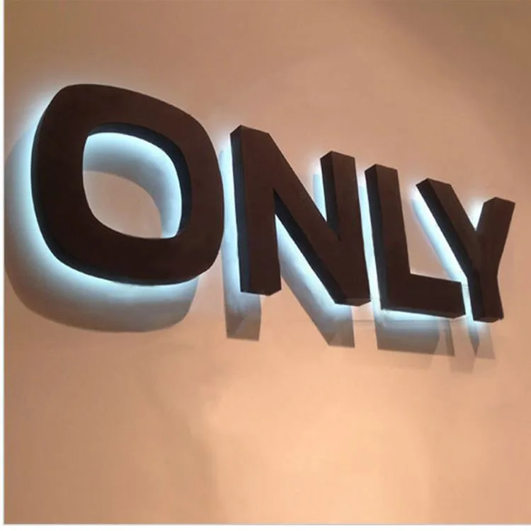 
factory direct custom 3D LED signage logo backlit for outdoor showing advertising 