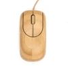 Eco-friendly natural handmade craft bamboo optical mouse wired for Christmas gift