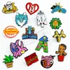 Custom metal name logo enamel pop button pin badge