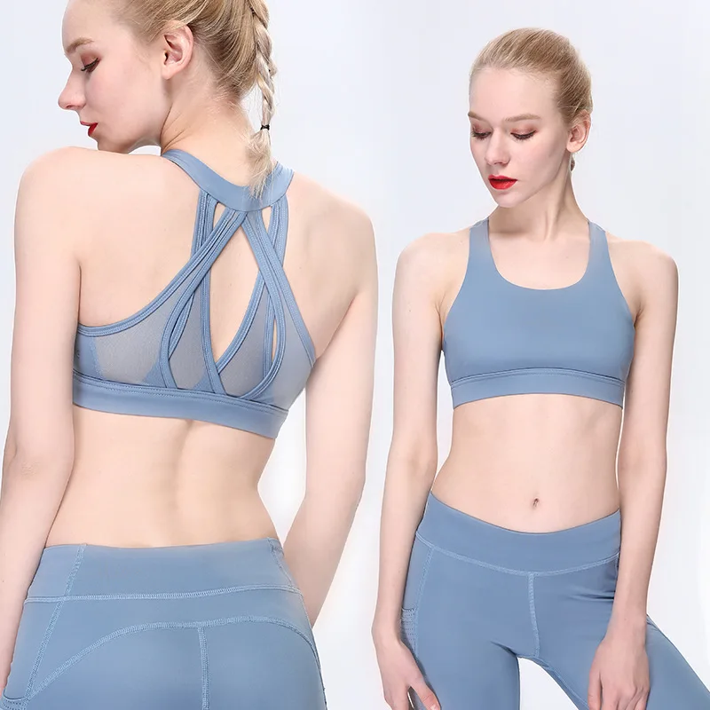 

Sexy Mesh Summer Wicking Custom Organic Yoga Bra Fitness And Yoga Gym Wear, N/a