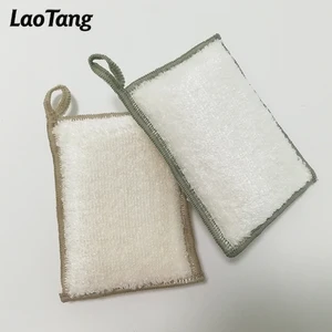 Image of Eco Friendly Bambo Cleaning Sponge and Kitchen Scrubber Dish Sponge