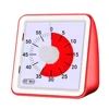60 Minute square kitchen silent classroom meeting countdown alarm visual analog timer for kid
