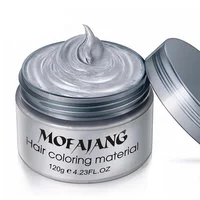

High quality temporary hair clay dye styling silver hair color wax
