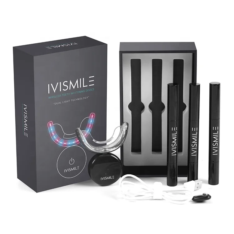 

IVISMILE Wholesale Teeth Whitening Lamp Private Logo Wireless Rechargeable OEM Teeth Whitening Kit