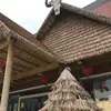 Free shipping Wholesale PVC PE artificial palm thatch tiki bar roof thatch