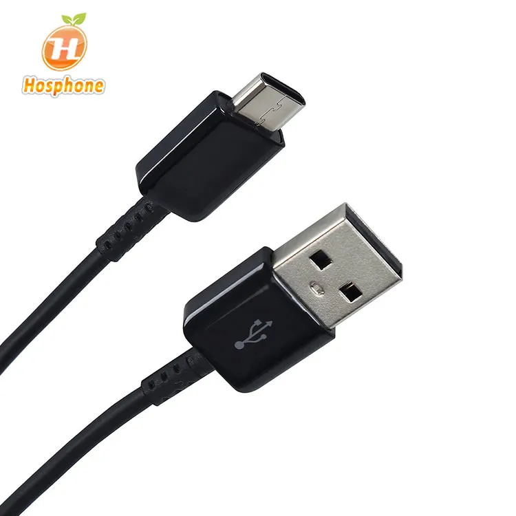

2021 Hot sale S8 s10 USB-C 2A Fast Charging Type-C USB Data Cable 1.2meter for samsung galaxy huawei XIAOMI, Black / white