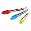 Stainless Steel Handle Appliances BBQ Tools Practical Silicone Kitchen Cooking Food Clip Barbecue Tongs