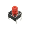 Customized Red mini push button switch 6x6 Square push on push off tact switch